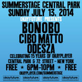Okayfuture SummerStage Bonobo Cibo Matto Odesza